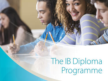 High school students smiling