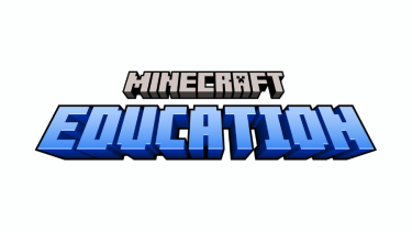 Minecraft Education Minecraft Education Logo, grey and blue text