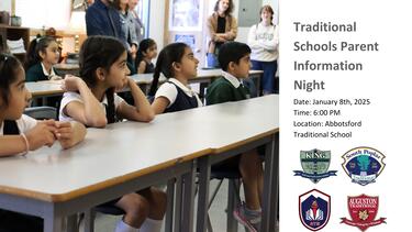 Traditional Schools Parent Information Night 2026