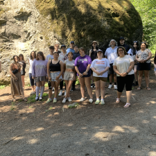 Abbotsford Indigenous Cohort of students on an outdoor outing for summer school